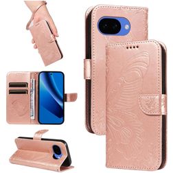 Mobigear Butterfly Housse Google Pixel 10a Etui Porte-Monnaie - Rose doré