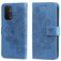 Mobigear Flowers Housse OPPO A74 5G Etui Porte-Monnaie - Bleu
