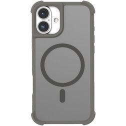 Mobigear Armor Shield Coque iPhone 16 MagSafe Coque arrière Rigide - Gris