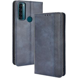 Mobigear Sensation Housse TCL 20 SE Etui Porte-Monnaie - Bleu