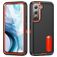 Mobigear Rugged Stand Coque Samsung Galaxy S23 Plus Coque arrière Rigide Anti-Chocs avec Support Amovible - Noir