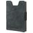 Valenta Card Case Alu + Money Strap Porte-cartes Cuir - 8 cartes - Bleu