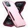 Mobigear Heavy Armor Coque iPhone 14 Pro Max Coque arrière Rigide Anti-Chocs - Rose / Violet