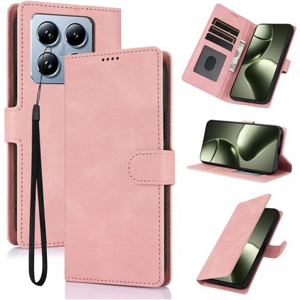 Mobigear Wallet Xiaomi 14T Pro Étui Portefeuille - Rose
