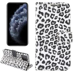 Mobigear Leopard Housse iPhone 13 Etui Porte-Monnaie - Blanc