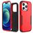Mobigear Ultra Tough Coque iPhone 15 Pro Coque arrière Rigide Anti-Chocs - Rouge