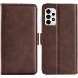 Mobigear Slim Magnet Housse Samsung Galaxy A33 Etui Porte-Monnaie - Marron