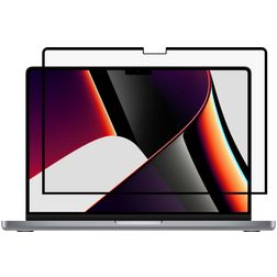 GrizzlyCoat MacBook Pro 14 Pouces (2021-2024) Protection d'écran Anti-Glare Film - Compatible Coque - Noir