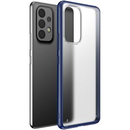 Mobigear Shockproof Coque Samsung Galaxy A73 Coque arrière Rigide Anti-Chocs - Dark Blue