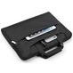Mobigear Denim Zipper Sac à bandoulière Ordinateur portable 11 - 12 Pouces Sacoche ordinateur - Noir