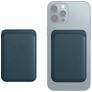 Mobigear Wallet - Porte Cartes en - 3 Cartes - Compatible MagSafe - Bleu