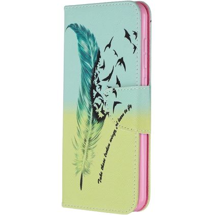 Mobigear Design Housse Nokia 2.3 Etui Porte-Monnaie - La plume