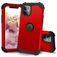 Mobigear Ultra Tough Coque iPhone 11 Coque arrière Rigide Anti-Chocs - Rouge