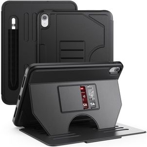 Mobigear Magnetic Folio Coque iPad 11 (2025) Etui + Porte-crayon - Noir