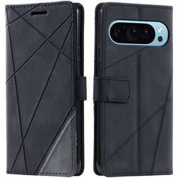 Mobigear Rhombus Housse Google Pixel 9 Pro Etui Porte-Monnaie - Noir