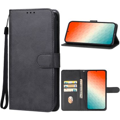 Mobigear Retro Housse Samsung Galaxy S24 Plus Etui Porte-Monnaie - Noir