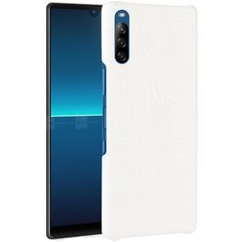 Mobigear Croco Coque Sony Xperia L4 Coque arrière Rigide - Blanc