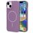 Mobiparts Slim Line Coque iPhone 14 MagSafe Coque arrière Rigide - Imperial Purple