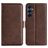 Mobigear Slim Magnet Housse Samsung Galaxy A17 Etui Porte-Monnaie - Marron