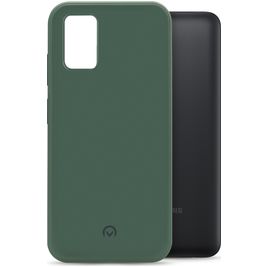 Mobilize Rubber Gelly Coque Samsung Galaxy A03s Coque arrière en TPU Souple - Matt Green