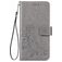 Mobigear Clover Housse Motorola One Fusion Plus Etui Porte-Monnaie - Gris