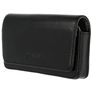 Valenta Arezzo Etui de ceinture en Cuir Véritable (max 12,5 cm x 6 cm) - Pochette de ceinture - Holster - Noir