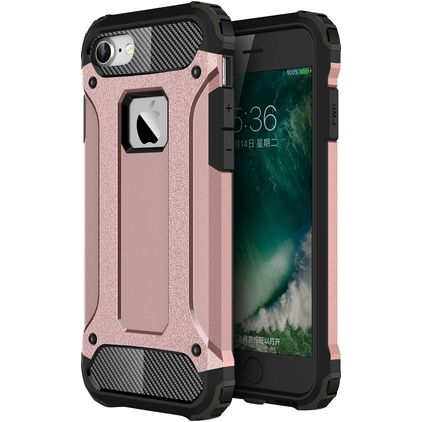 Mobigear Outdoor Coque iPhone 8 Coque arrière Rigide Anti-Chocs - Rose doré