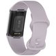 Mobigear Sport Dual Bracelet Silicone Fitbit Charge 5 Fermeture à clou et passant - Violet