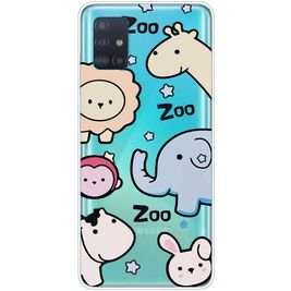 Mobigear Design Coque Samsung Galaxy A71 Coque arrière en TPU Souple - Zoo
