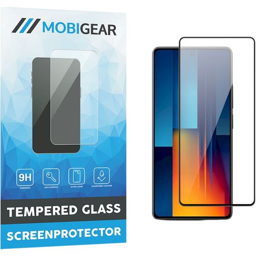 Mobigear Premium POCO M6 Pro Verre trempé Protection d'écran - Compatible coque - Noir