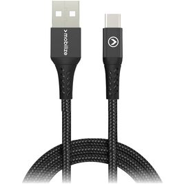 Mobilize Strong Nylon - Câble USB-A vers USB-C 2 mètres - Noir Mobilize Strong Nylon - Câble USB-A vers USB-C 2 mètres - Noir