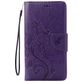 Mobigear Flowers Housse iPhone SE (2020) Etui Porte-Monnaie - Violet