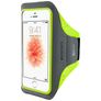 Mobiparts Comfort Fit Brassard Téléphone iPhone SE (2016) Brassard Coque de Sport en Neoprène - Neon Green