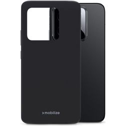 Mobilize Rubber Gelly Coque Xiaomi 14 Coque arrière en TPU Souple - Matt Black