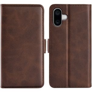 Mobigear Slim Magnet Housse iPhone 16 Plus Etui Porte-Monnaie - Marron