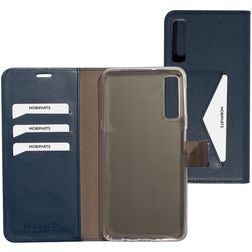 Mobiparts Classic Wallet Housse Samsung Galaxy A7 (2018) Etui Porte-Monnaie - Bleu