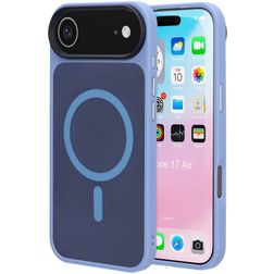 Mobiparts Hardcover iPhone Air MagSafe Plastique rigide Coque arrière - Satin Light Blue