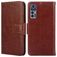 Mobigear Wallet Housse TCL 30 Plus Etui Porte-Monnaie - Marron