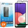 Mobigear Premium Samsung Galaxy A22 5G Verre trempé Protection d'écran - Compatible Coque - Noir (Lot de 2)