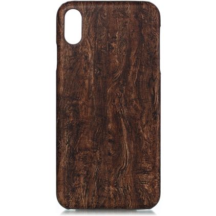Mobigear Nature Coque iPhone XS Max Coque arrière en TPU Souple - Ebony