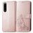 Mobigear clover Housse Sony Xperia 5 IV Etui Porte-Monnaie - Rose doré