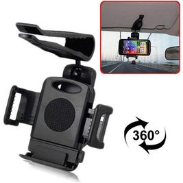 Mobigear SunVisor Support Voiture Rétroviseur Pince Universel - Noir