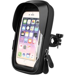 Mobigear Weather Shield Support vélo Fixation guidon Coque - Universel (max 17 cm x 9 cm) - Noir