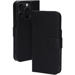 Mobiparts Classic Wallet MagSafe Housse iPhone 16 Pro MagSafe Etui Porte-Monnaie - Noir