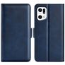Mobigear Slim Magnet Housse OPPO Find X5 Etui Porte-Monnaie - Dark Blue