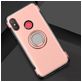 Mobigear Armor Ring Coque Xiaomi Mi A2 Lite Coque arrière Rigide Anti-Chocs avec Anneau-Support - Rose doré