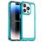 Mobigear Crystal Coque iPhone 15 Pro Coque arrière Rigide - Transparent / Turquoise