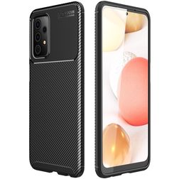 Mobigear Racing Coque Samsung Galaxy A52 Coque arrière en TPU Souple - Noir