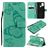 Mobigear Butterfly Housse Samsung Galaxy A21s Etui Porte-Monnaie - Turquoise