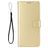 Mobigear Wallet Housse TCL 30 Plus Etui Porte-Monnaie - Or